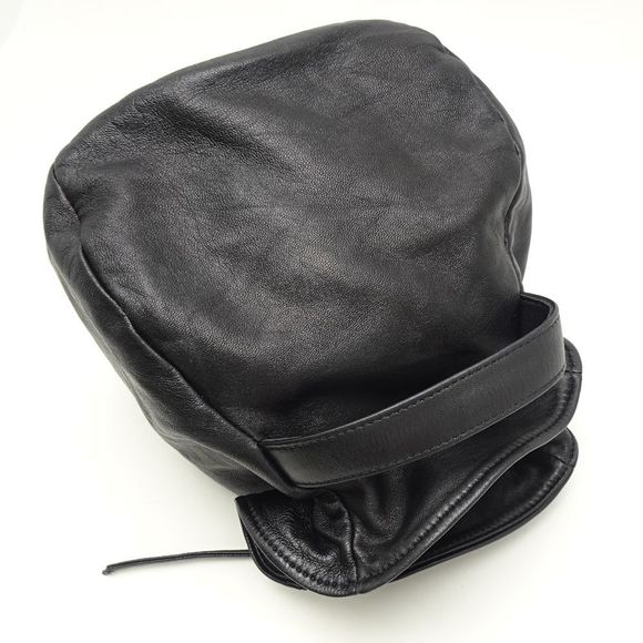 Chanel Drawstring Bag Handbag Lambskin Black - Picture 3 of 8